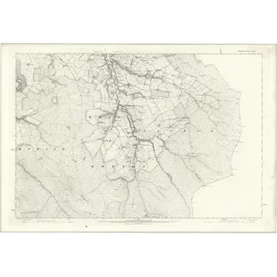 1890 Map of Lancashire XXXII, 1895 Print