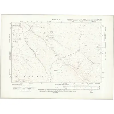 1910 Map of Lancashire XXXII.SE, 1919 Print