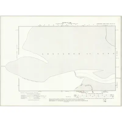 1910 Map of Lancashire XXXIII.SE, 1919 Print