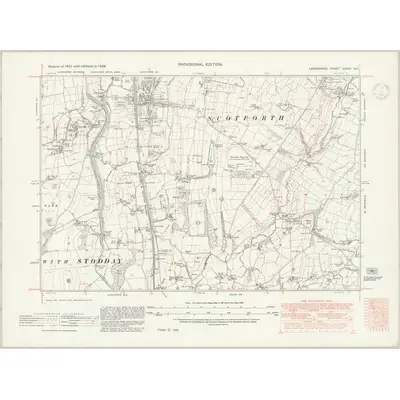 1938 Map of Lancashire XXXIV.NE, 1947 Print