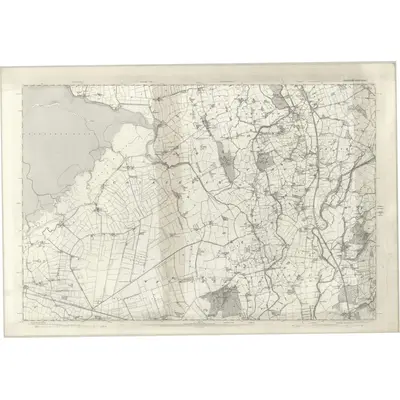 1890 Map of Lancashire XXXIX, 1895 Print