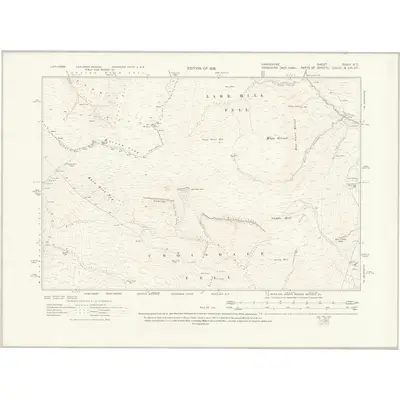 1910 Map of Lancashire XXXVI.NE, 1919 Print