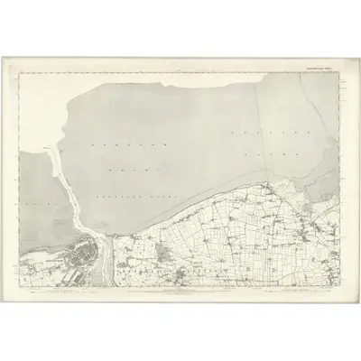 1891 Map of Lancashire XXXVIII, 1894 Print