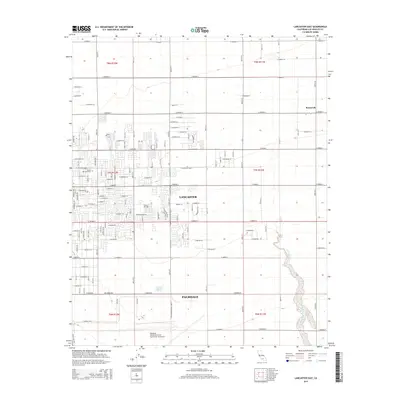 2015 Map of Lancaster East, 2015 Print