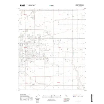 2018 Map of Lancaster East, 2018 Print