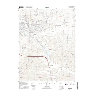 2016 Map of Lancaster, 2016 Print