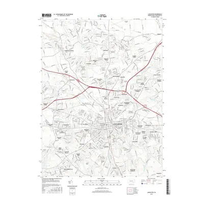 2016 Map of Lancaster, 2016 Print