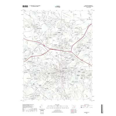 2019 Map of Lancaster, 2019 Print