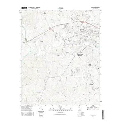2017 Map of Lancaster, 2017 Print