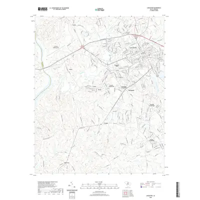 2020 Map of Lancaster, 2020 Print
