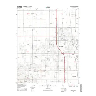 2015 Map of Lancaster West, 2015 Print