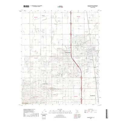 2018 Map of Lancaster West, 2018 Print