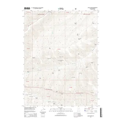 2014 Map of Lance Canyon, 2014 Print