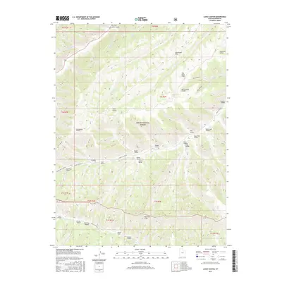 2017 Map of Lance Canyon, 2017 Print