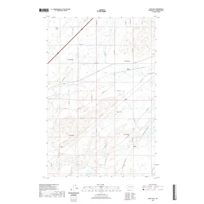 2020 Map of Lance Hills, 2020 Print