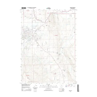 2015 Map of Lander, 2015 Print