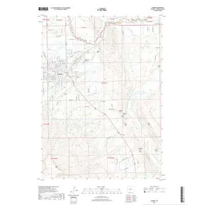 2017 Map of Lander, 2017 Print