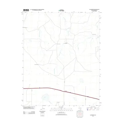 2012 Map of Landergin, 2012 Print