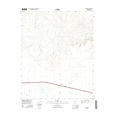 2016 Map of Landergin, 2016 Print