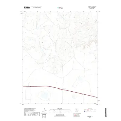 2019 Map of Landergin, 2019 Print