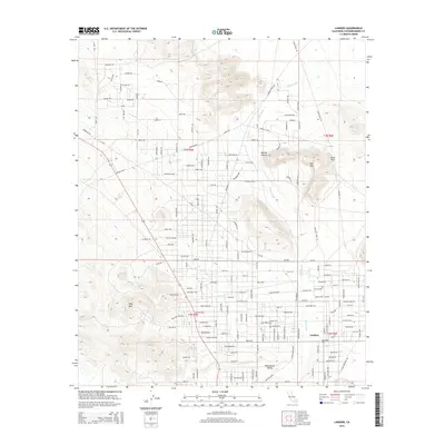 2015 Map of Landers, 2015 Print
