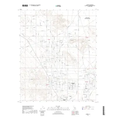 2018 Map of Landers, 2018 Print