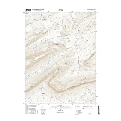 2016 Map of Landisburg, 2016 Print