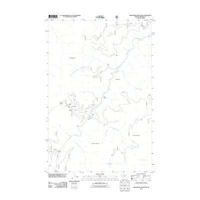 2011 Map of Landowner Mountain, 2011 Print
