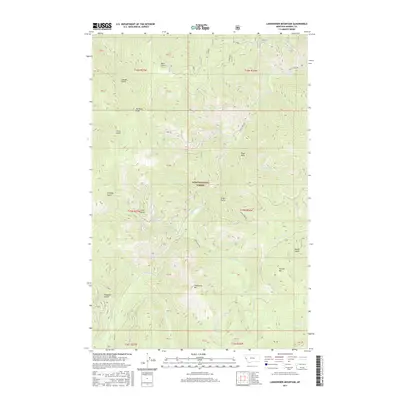2017 Map of Landowner Mountain, 2017 Print