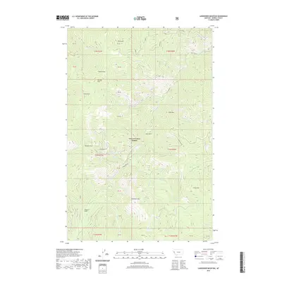 2020 Map of Landowner Mountain, 2020 Print