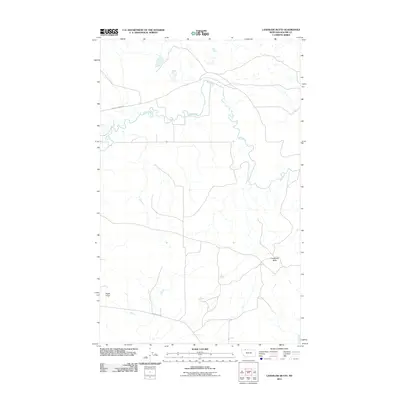 2011 Map of Landslide Butte, 2011 Print