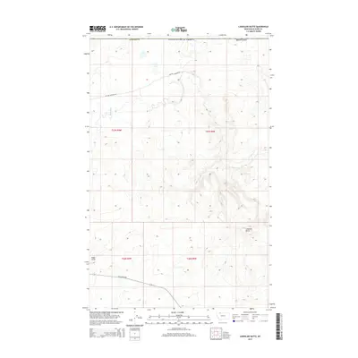 2014 Map of Landslide Butte, 2014 Print