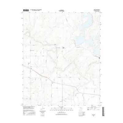 2016 Map of Lane, 2016 Print