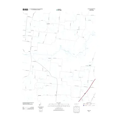 2013 Map of Lane, 2013 Print