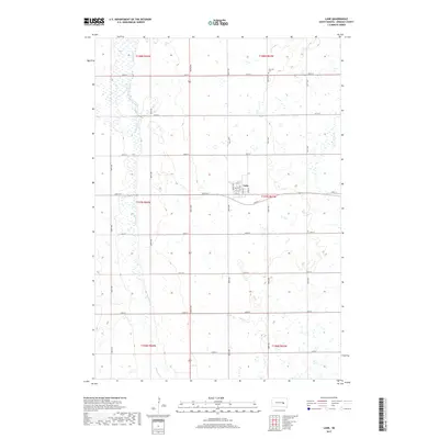 2017 Map of Lane, 2017 Print