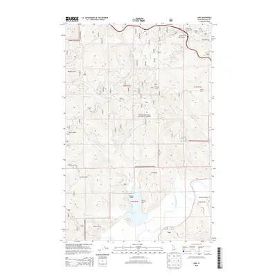 2014 Map of Lane, 2014 Print