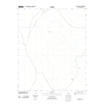 2012 Map of Lane Mountain, 2012 Print