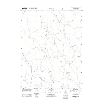2012 Map of Lane Reservoir, 2012 Print