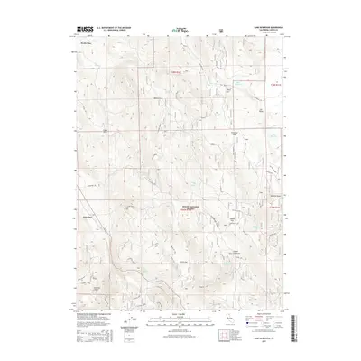 2015 Map of Lane Reservoir, 2015 Print