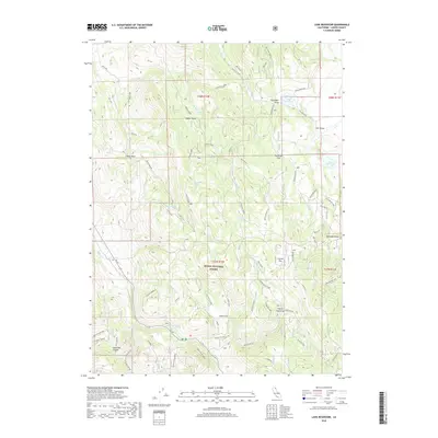 2018 Map of Lane Reservoir, 2018 Print