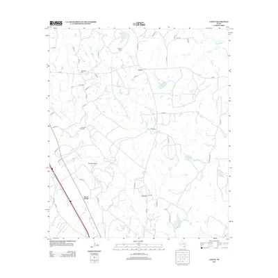 2013 Map of Lanely, 2013 Print