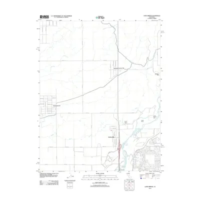 2012 Map of Lanes Bridge, 2012 Print