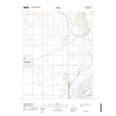 2018 Map of Lanes Bridge, 2018 Print
