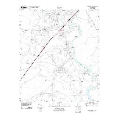 2011 Map of Lanett South, 2011 Print