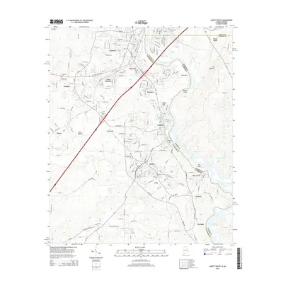 2014 Map of Lanett South, 2014 Print