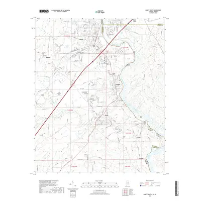 2018 Map of Lanett South, 2018 Print