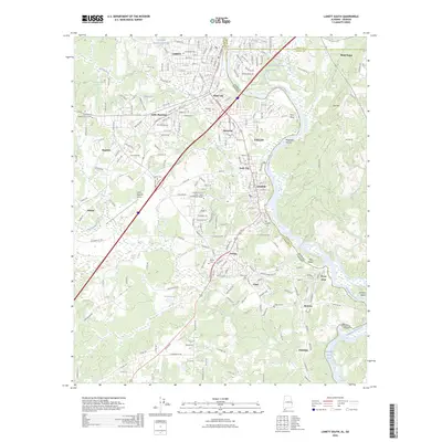 2026 Map of Lanett South, 2026 Print