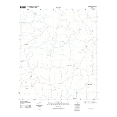 2010 Map of Laneville, 2010 Print