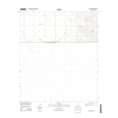2013 Map of Lang Canyon, 2013 Print