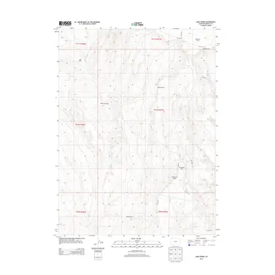 2013 Map of Lang Spring, 2013 Print